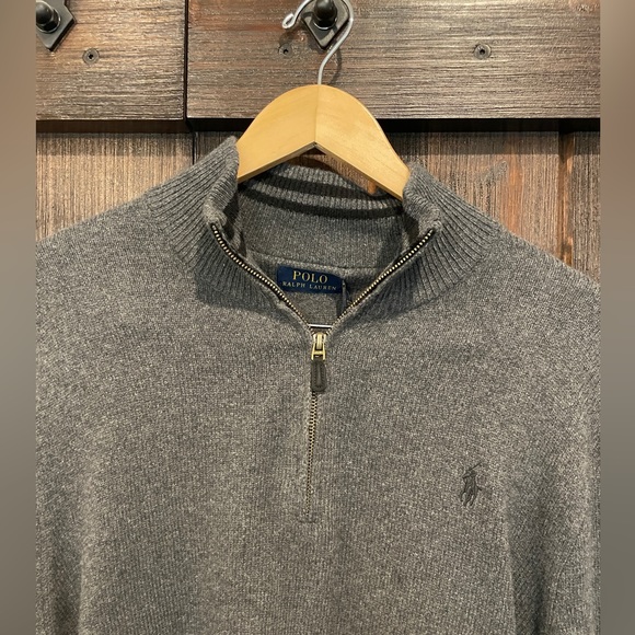 Men’s Polo half zip pullover - Picture 3 of 4